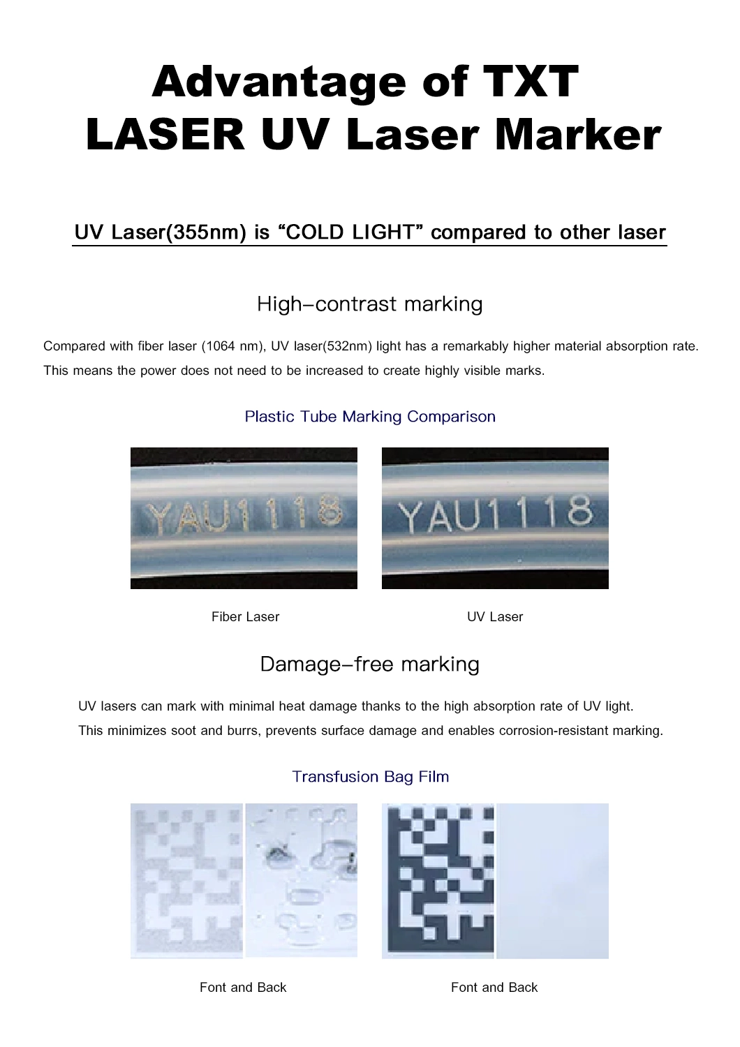 Desktop Type CE UV Fiber Laser Marking Machine Price for Serial Number Plate Laser Marking Machine Jewelry Chain Making UV Laser Marking Machine